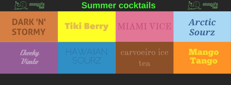 summer cocktails mungos
